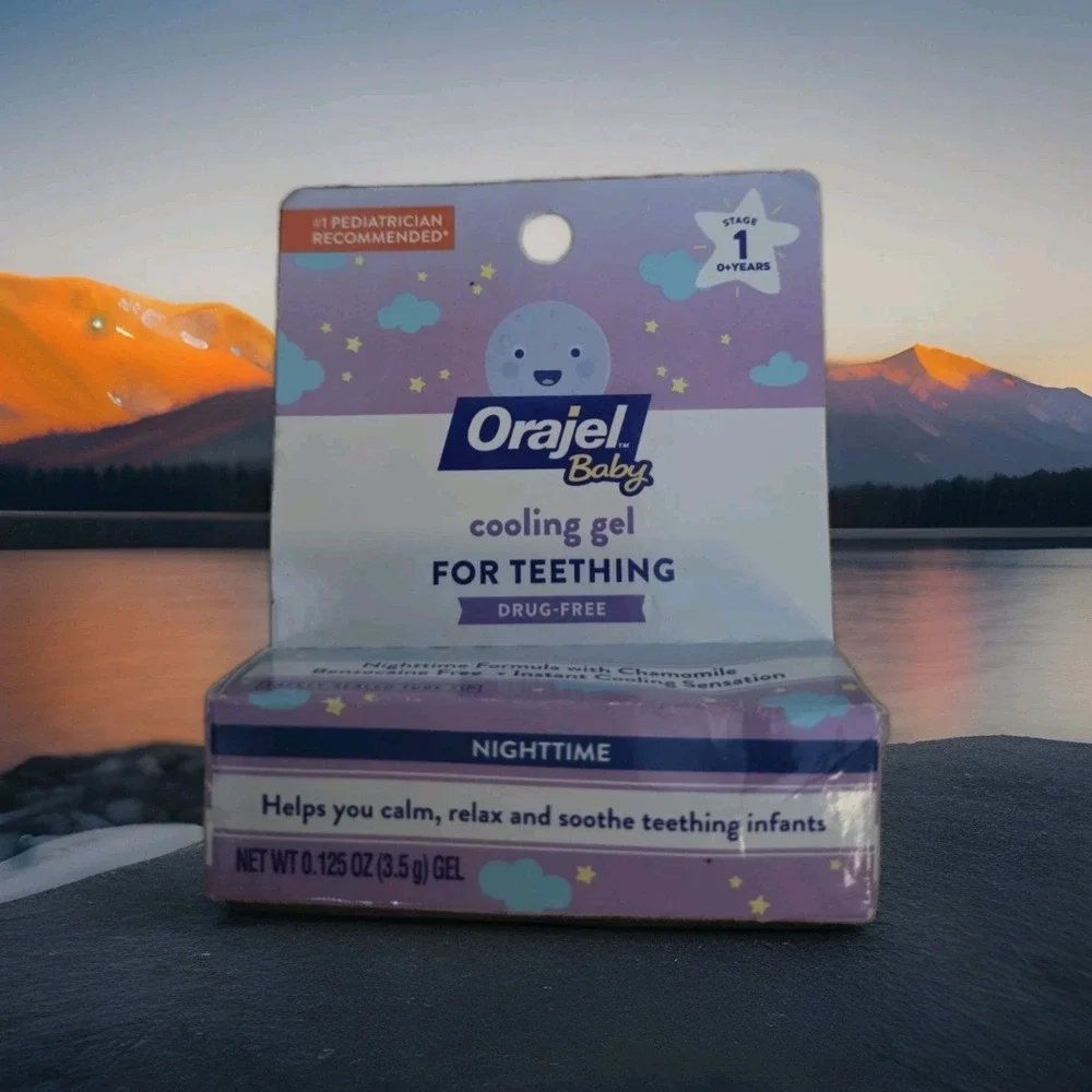 Baby Orajel Nighttime Drug Free Teething Gel - 2 x 0.125 oz - Ex: 10/27